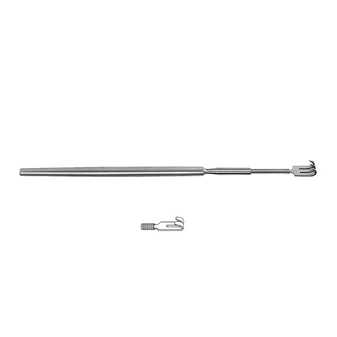 Гачок гнучкий; 2 зубчики; тупий; 16,0см. Tontarra Medizintechnik GmbH